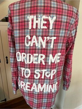 Cakeworthy Disney Cinderella Dreaming Plannel Shirt Pink M